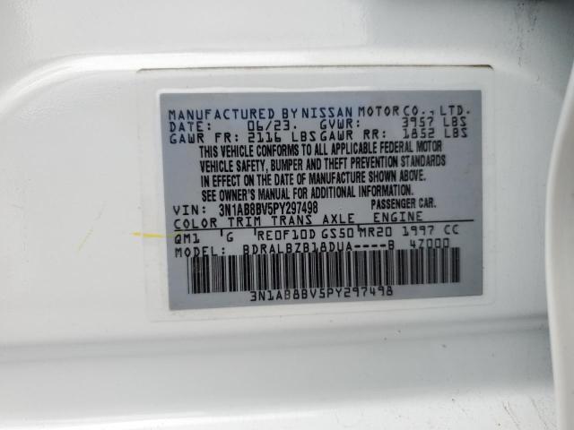 2023 Nissan Sentra S VIN: 3N1AB8BV5PY297498 Lot: 55950924