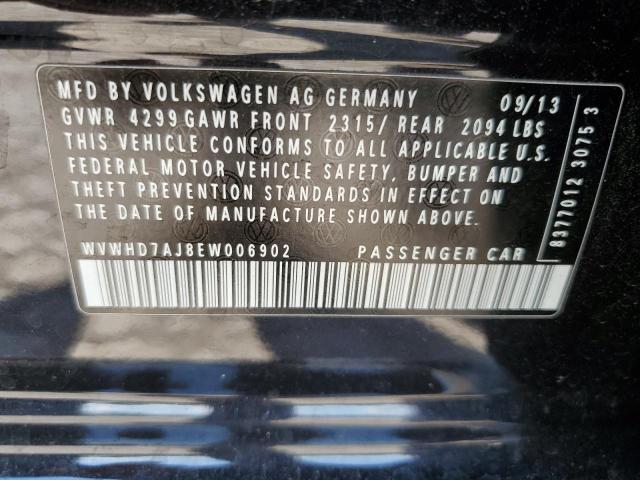 2014 Volkswagen Gti VIN: WVWHD7AJ8EW006902 Lot: 55525304