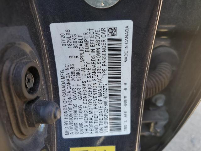 2HGFC2F68LH566272 2020 Honda Civic Lx