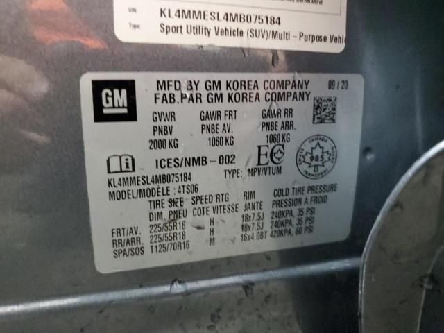 2021 Buick Encore Gx Select VIN: KL4MMESL4MB075184 Lot: 57051294