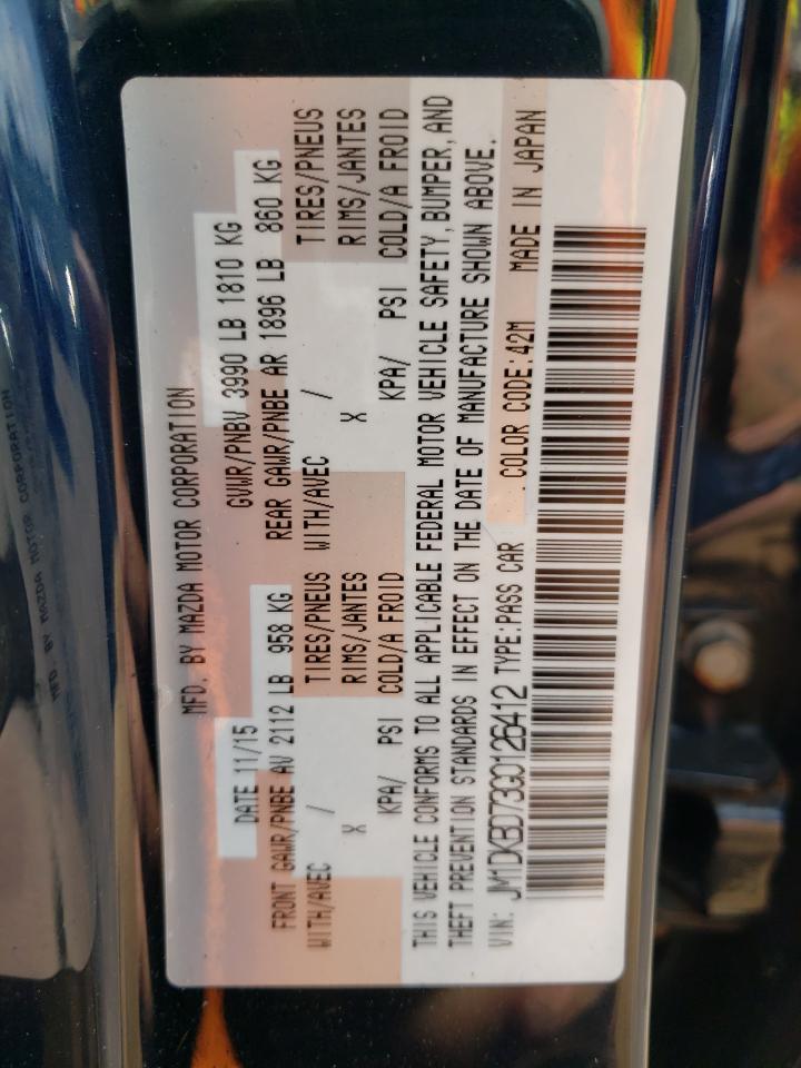 JM1DKBD73G0126412 2016 Mazda Cx-3 Grand Touring