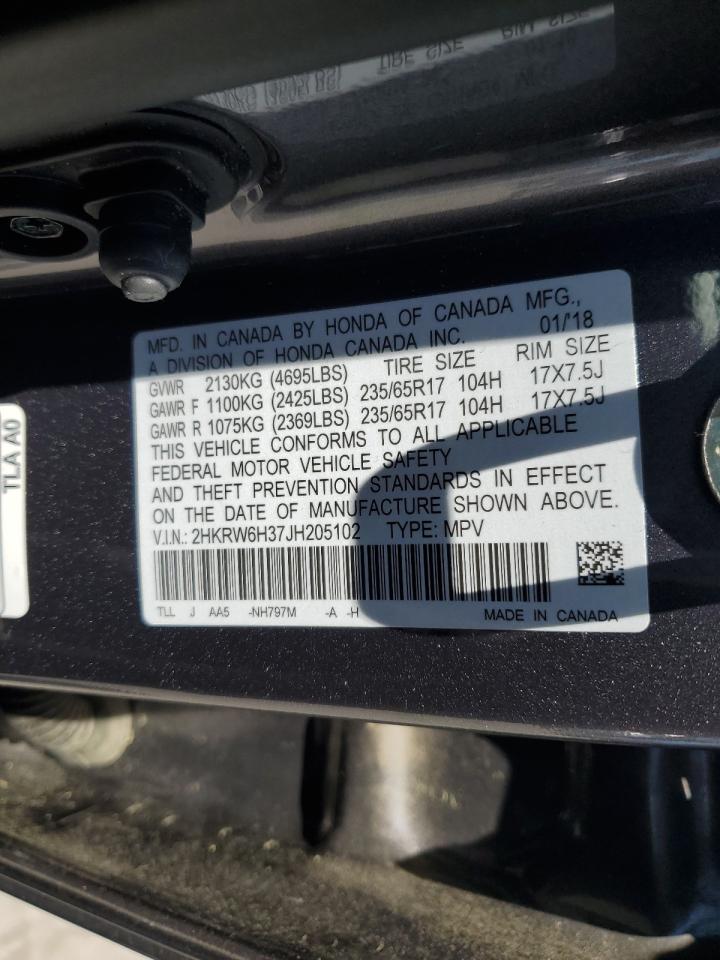 2HKRW6H37JH205102 2018 Honda Cr-V Lx