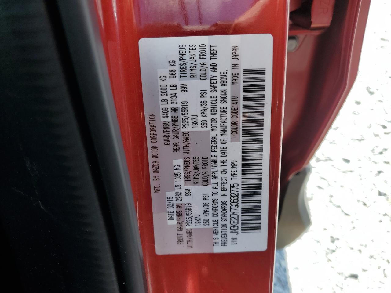 JM3KE2DY7G0632775 2016 Mazda Cx-5 Gt