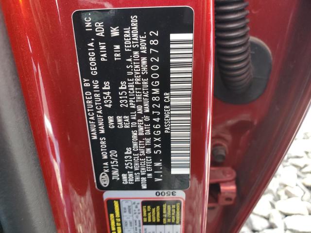 2021 Kia K5 Gt Line VIN: 5XXG64J28MG002782 Lot: 52659994