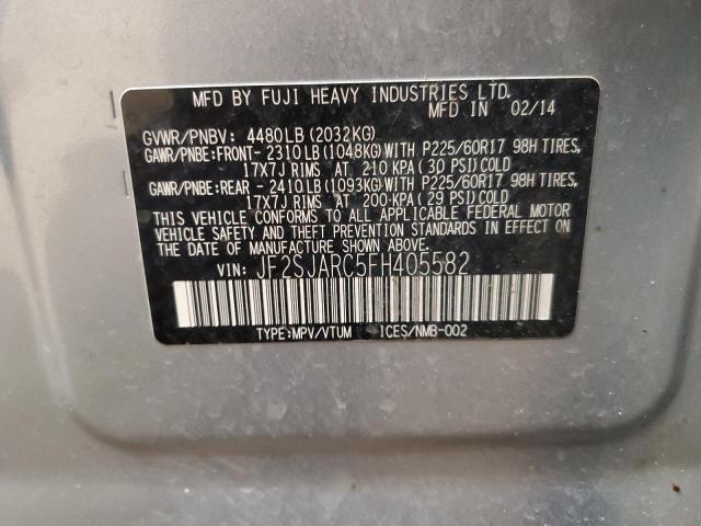 2015 SUBARU FORESTER 2 - JF2SJARC5FH405582