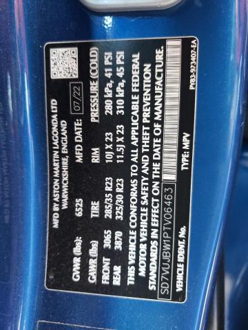 2023 ASTON MARTIN DBX 707 SD7VUJBW1PTV06463