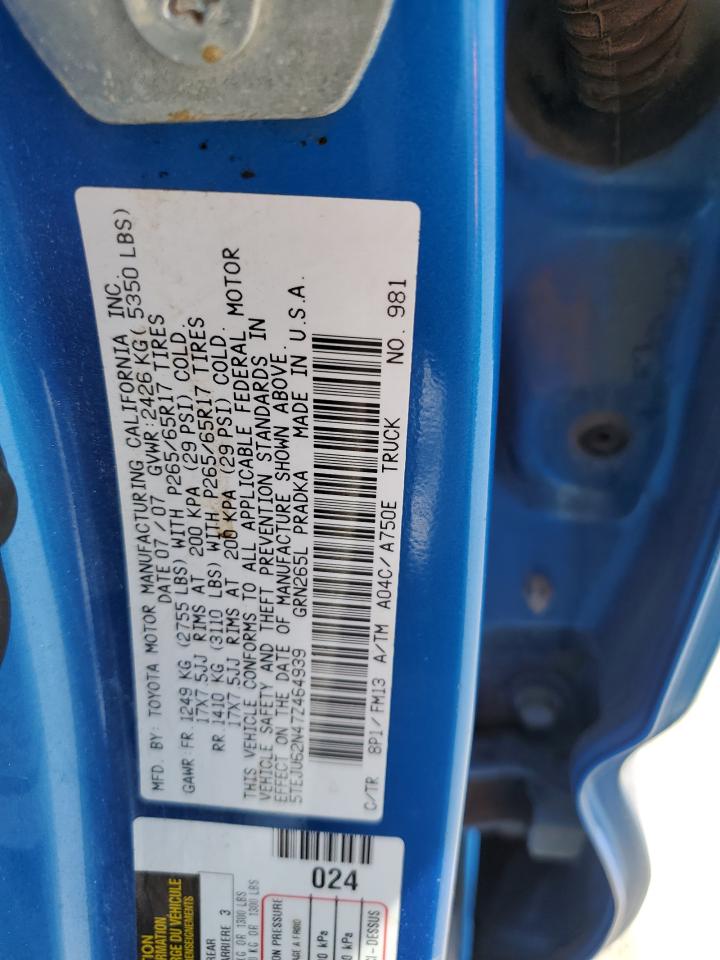 5TEJU62N47Z464939 2007 Toyota Tacoma Double Cab Prerunner