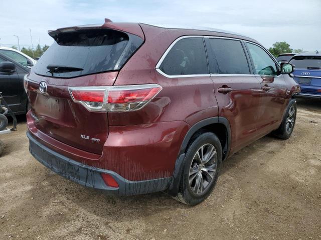 2016 Toyota Highlander Xle VIN: 5TDJKRFH6GS296004 Lot: 55492034