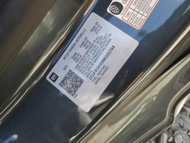 2022 CHEVROLET CAMARO LS - 1G1FB1RX0N0101744