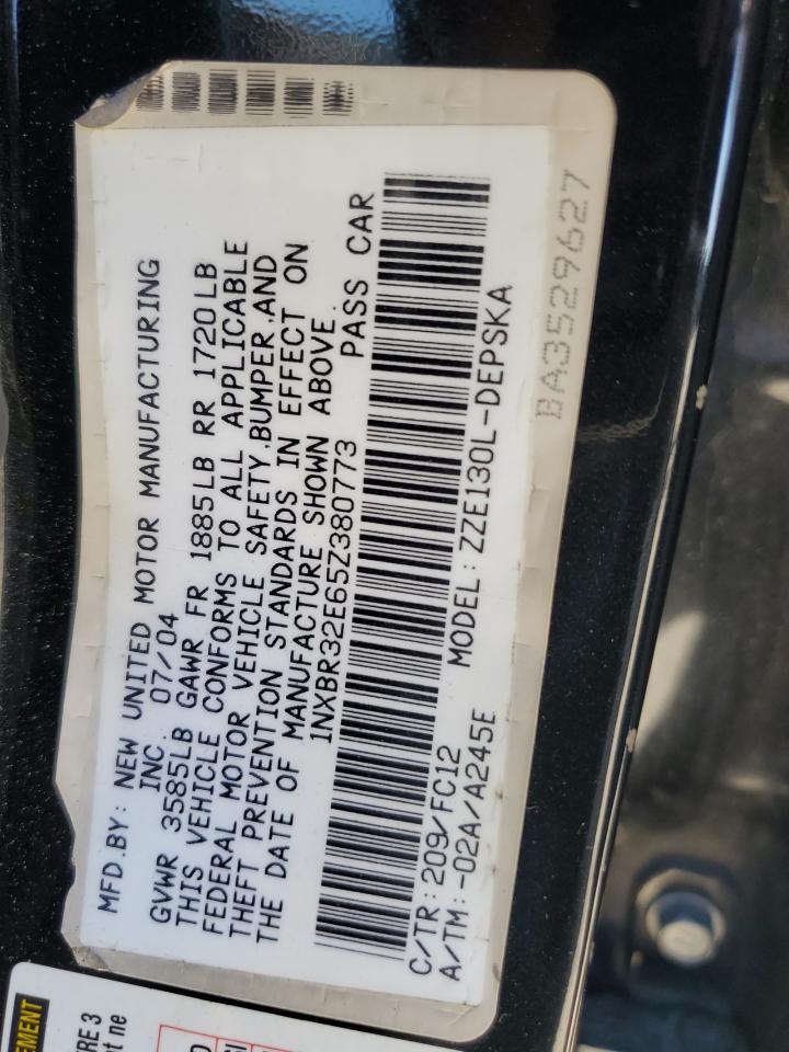 1NXBR32E65Z380773 2005 Toyota Corolla Ce