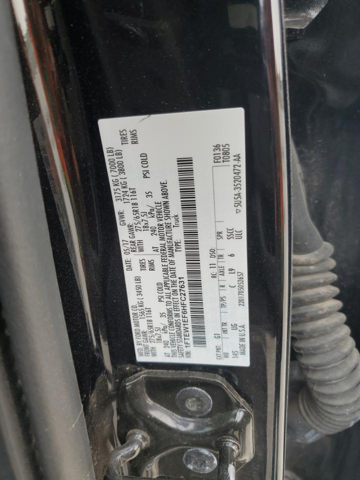 1FTEW1EF6HFC27631 FORD F-150 2017