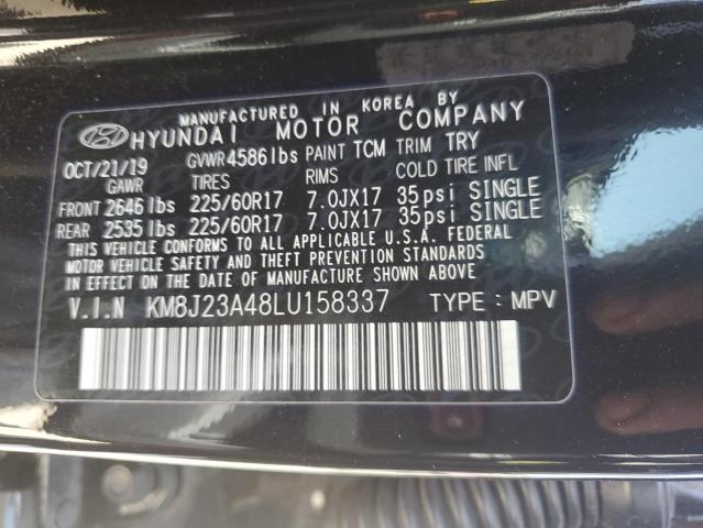 2020 Hyundai Tucson Se VIN: KM8J23A48LU158337 Lot: 56079414