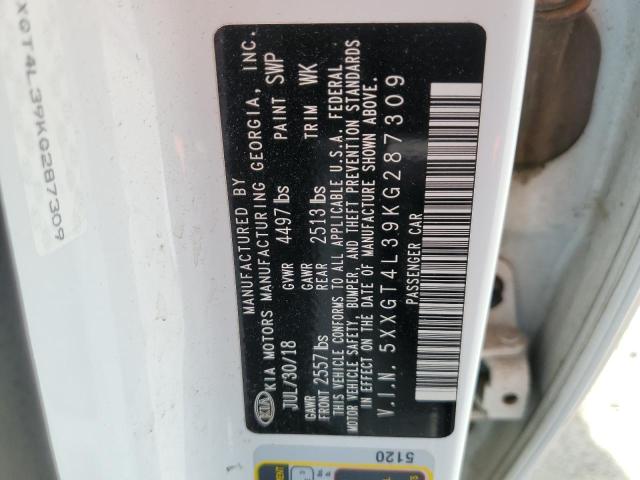 2019 Kia Optima Lx VIN: 5XXGT4L39KG287309 Lot: 56515824