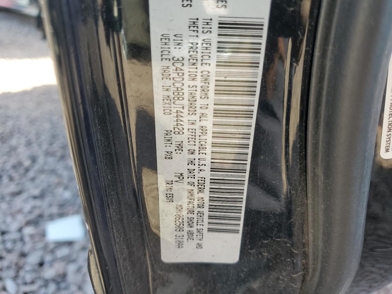 3C4PDCAB8JT444428 2018 Dodge Journey Se