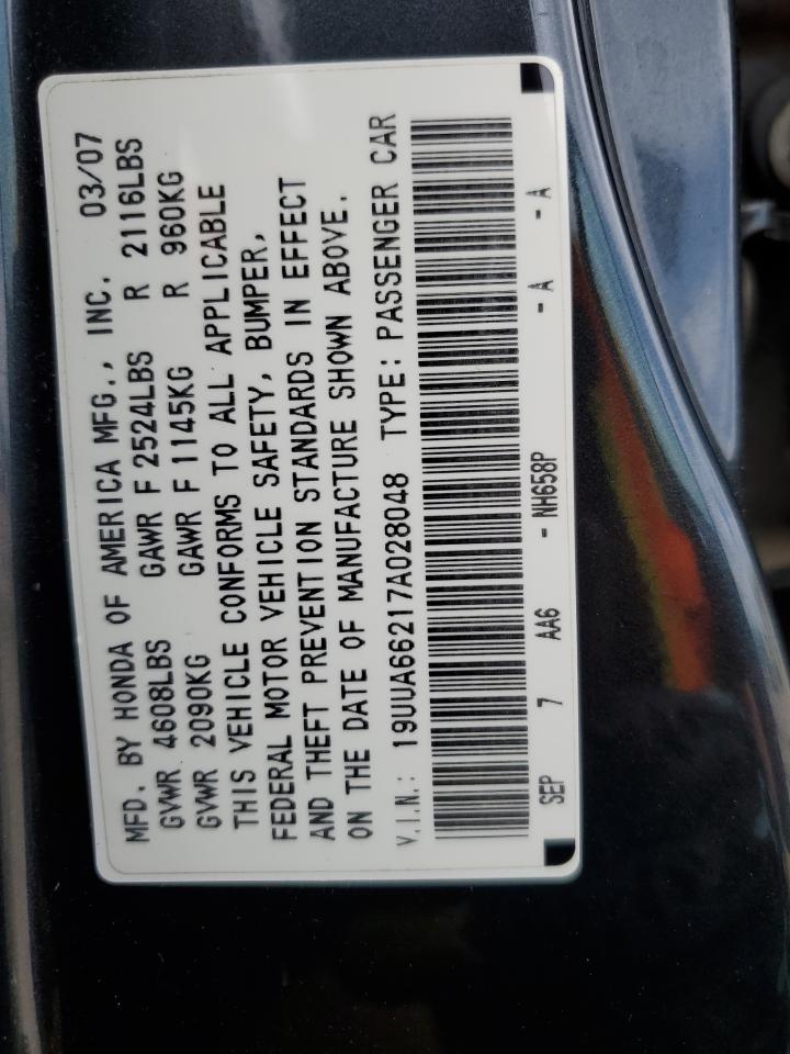 19UUA66217A028048 2007 Acura Tl