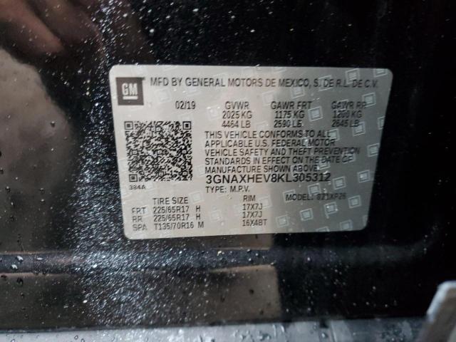 2019 Chevrolet Equinox Ls VIN: 3GNAXHEV8KL305312 Lot: 54685044
