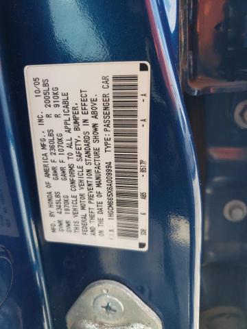 2006 Honda Accord Ex VIN: 1HGCM665X6A009994 Lot: 55920334