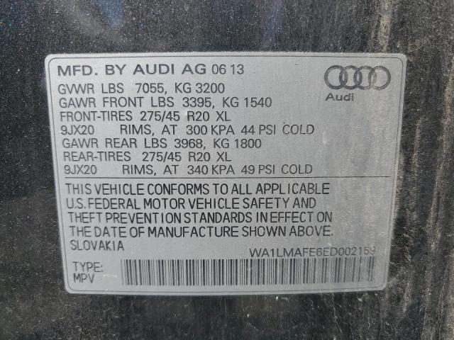 2014 Audi Q7 Premium Plus VIN: WA1LMAFE6ED002159 Lot: 53328194