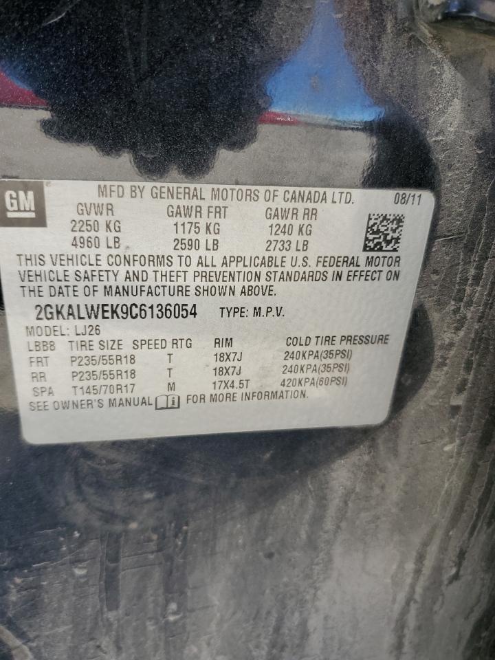 2GKALWEK9C6136054 2012 GMC Terrain Slt