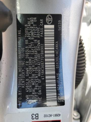 2007 Toyota Avalon Xl VIN: 4T1BK36B77U188902 Lot: 54640924