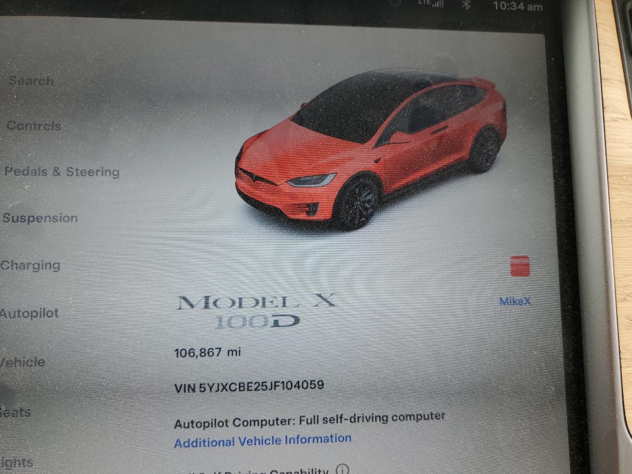 5YJXCBE25JF104059 2018 Tesla Model X