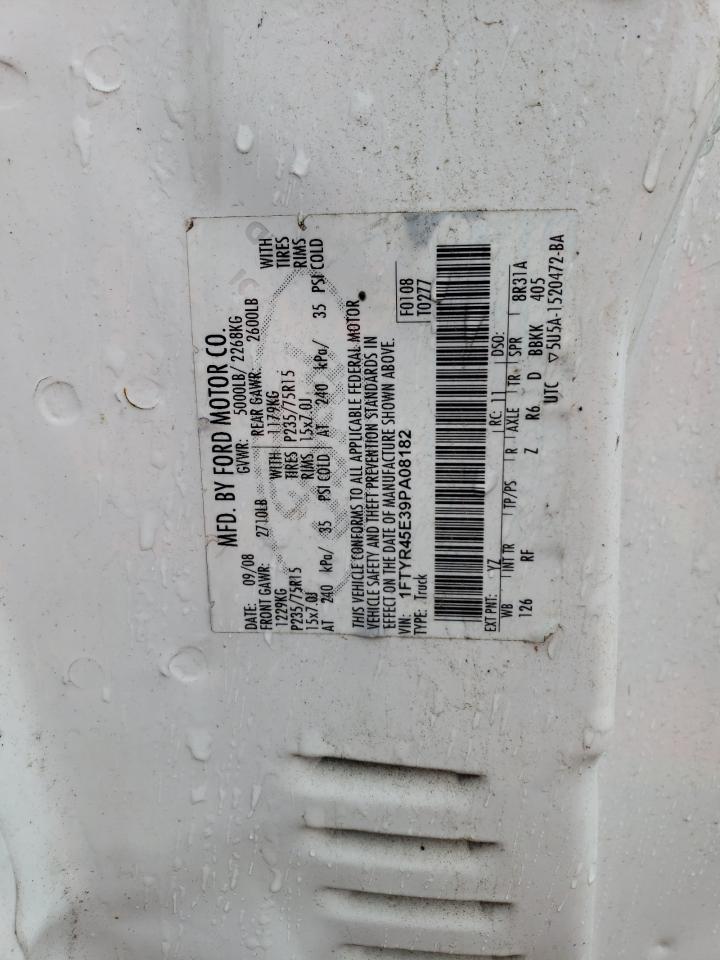 1FTYR45E39PA08182 2009 Ford Ranger Super Cab