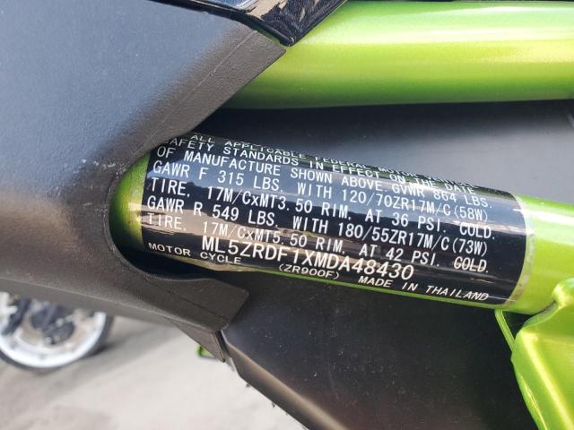 2021 KAWASAKI ZR900 F - ML5ZRDF1XMDA48430