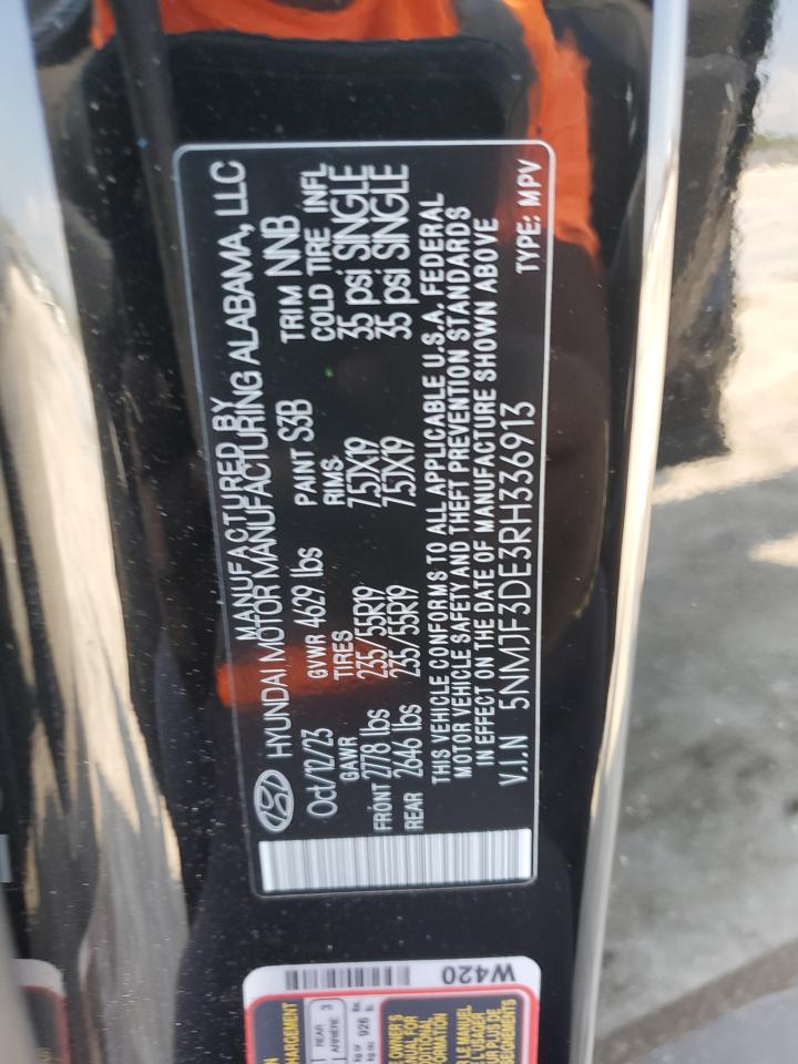 5NMJF3DE3RH336913 2024 Hyundai Tucson Sel