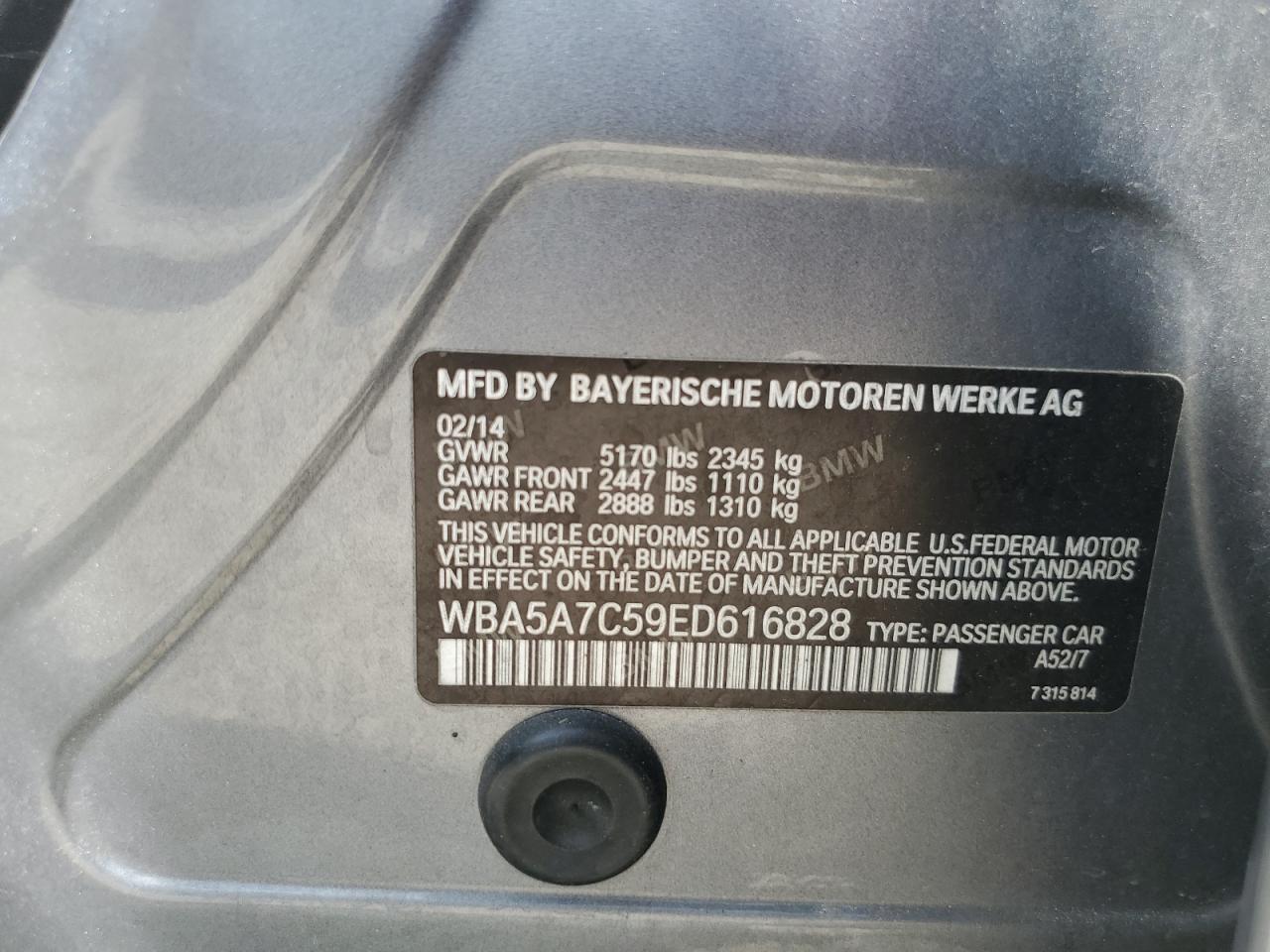 WBA5A7C59ED616828 2014 BMW 528 Xi