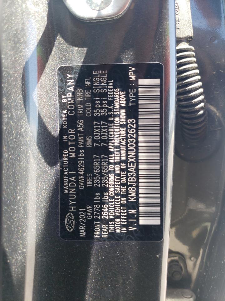 KM8JB3AEXNU032623 2022 Hyundai Tucson Sel