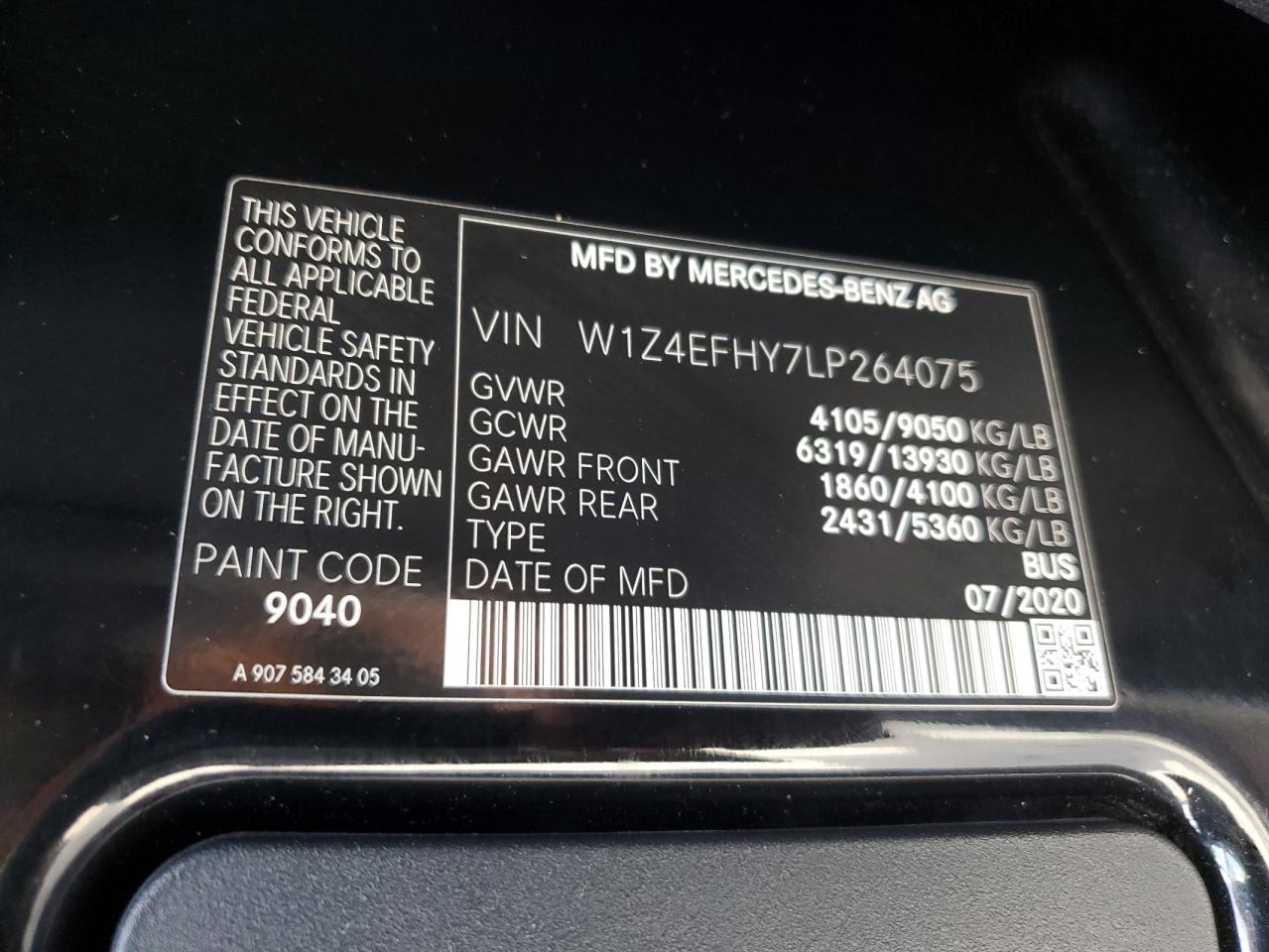 W1Z4EFHY7LP264075 2020 Mercedes-Benz Sprinter 2500