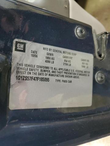 2007 Chevrolet Malibu Ls VIN: 1G1ZS57F47F185095 Lot: 53917414