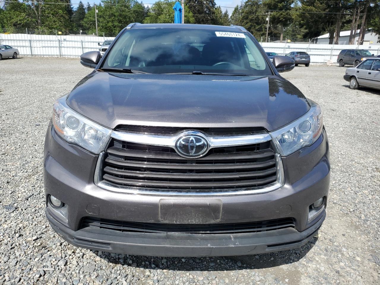 5TDDKRFH6FS165005 2015 Toyota Highlander Limited