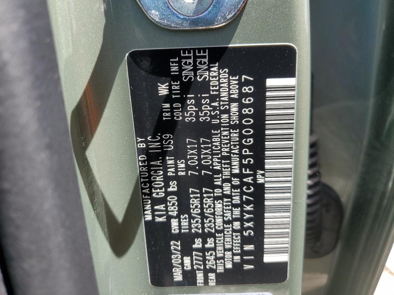 5XYK7CAF5PG008687 2023 Kia Sportage X-Pro