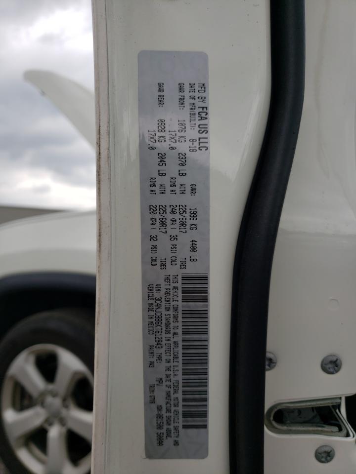 3C4NJCBB6KT612843 2019 Jeep Compass Latitude