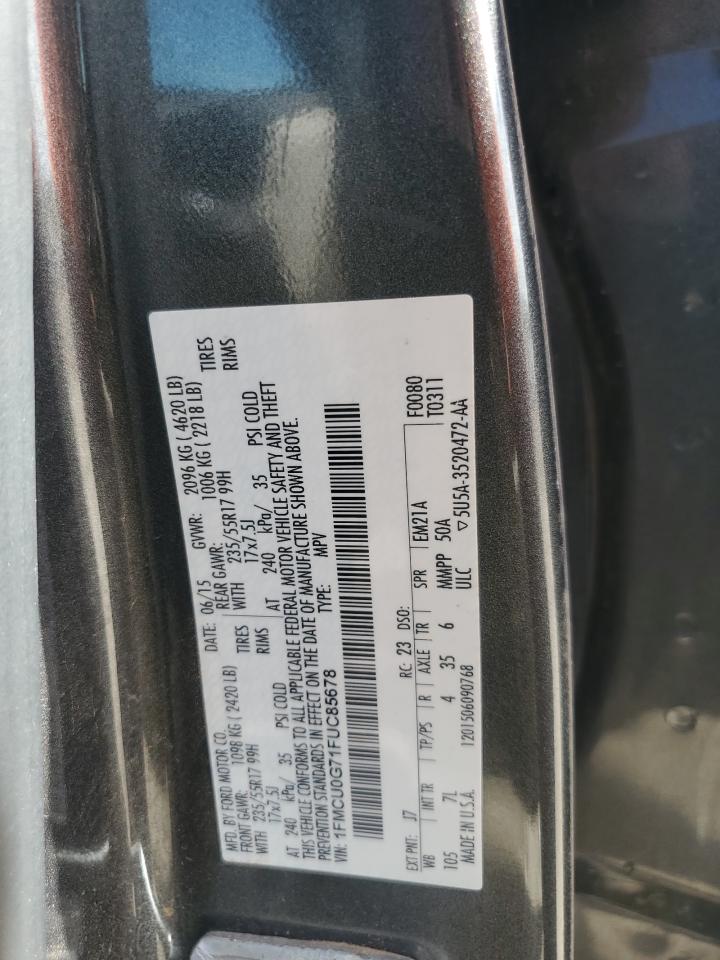 1FMCU0G71FUC85678 2015 Ford Escape Se