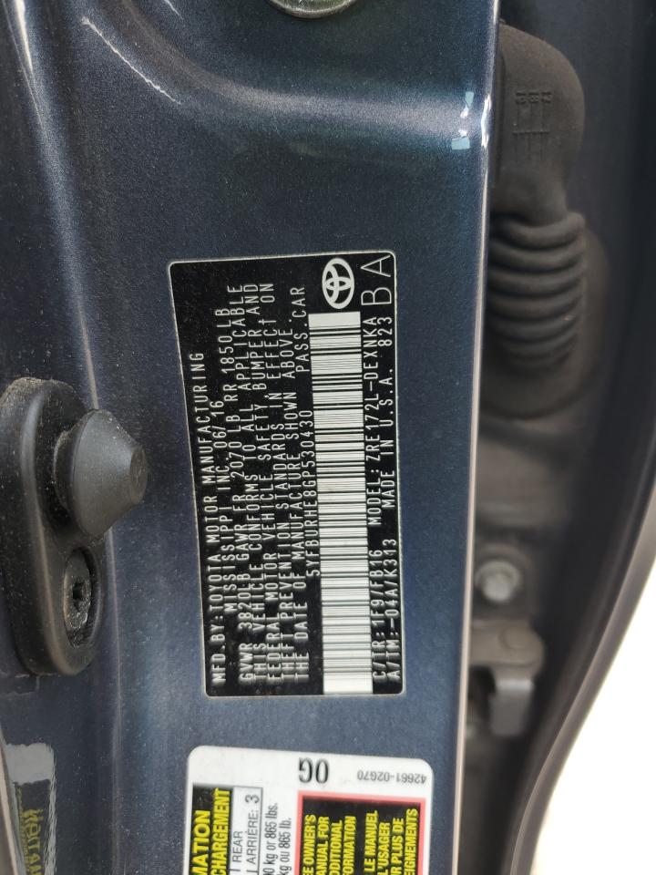 5YFBURHE8GP530430 2016 Toyota Corolla L