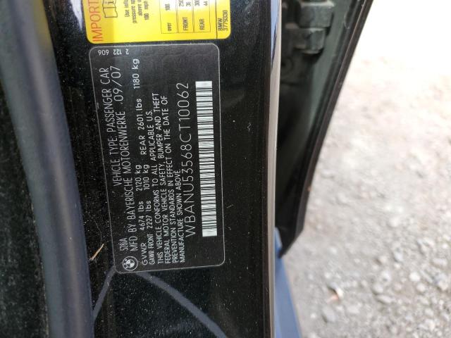 2008 BMW 528 I VIN: WBANU53568CT10062 Lot: 55542084