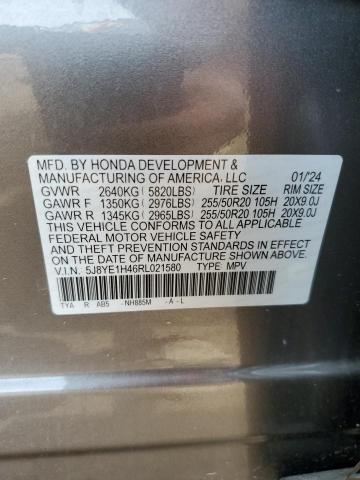 2024 Acura Mdx Technology VIN: 5J8YE1H46RL021580 Lot: 56281654