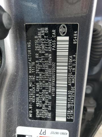 2017 TOYOTA CAMRY LE - 4T1BF1FK6HU709392