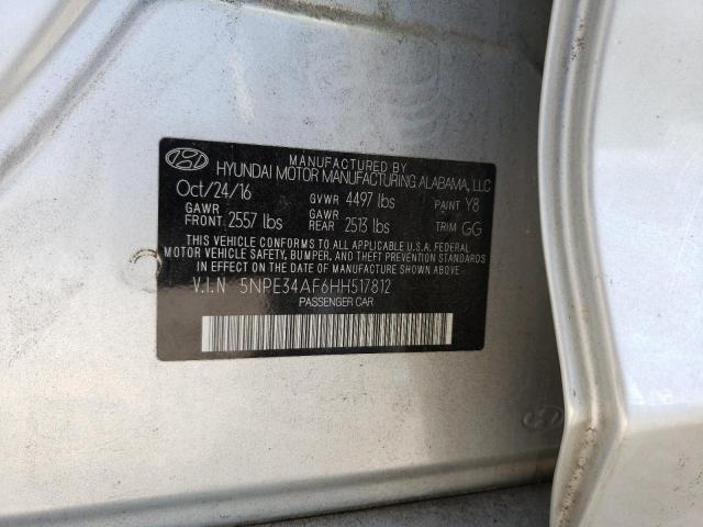 2017 HYUNDAI SONATA SPO - 5NPE34AF6HH517812