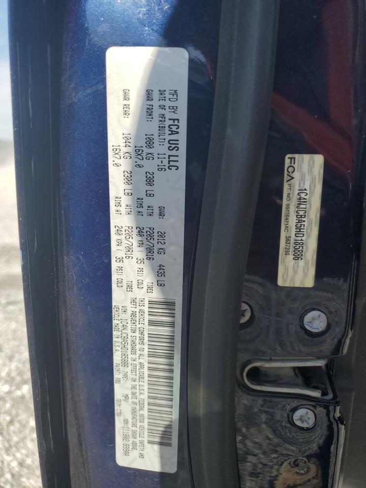 1C4NJCBA5HD185886 2017 Jeep Compass Sport