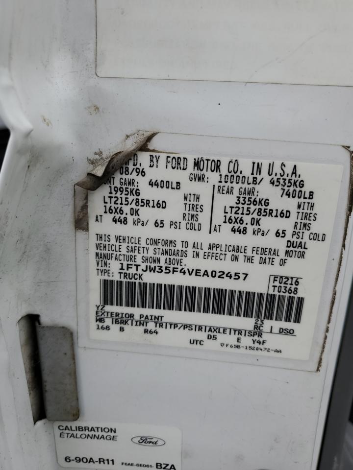 1FTJW35F4VEA02457 1997 Ford F350