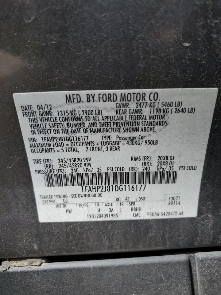 Lot #2909839002 2013 FORD TAURUS LIM