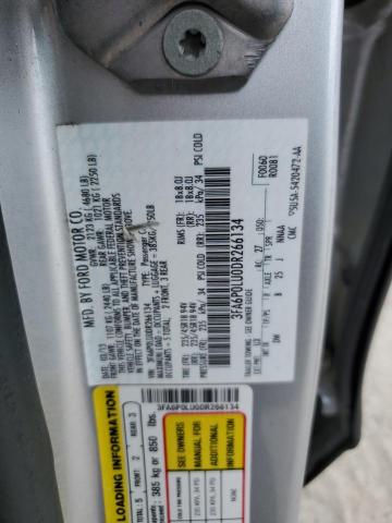 2013 Ford Fusion Se Hybrid VIN: 3FA6P0LU0DR266134 Lot: 55875844