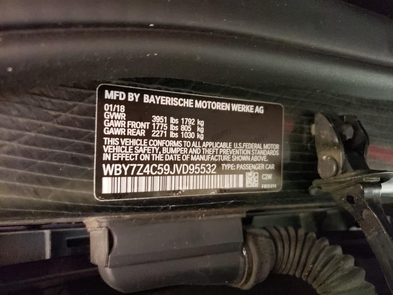 WBY7Z4C59JVD95532 2018 BMW I3 Rex