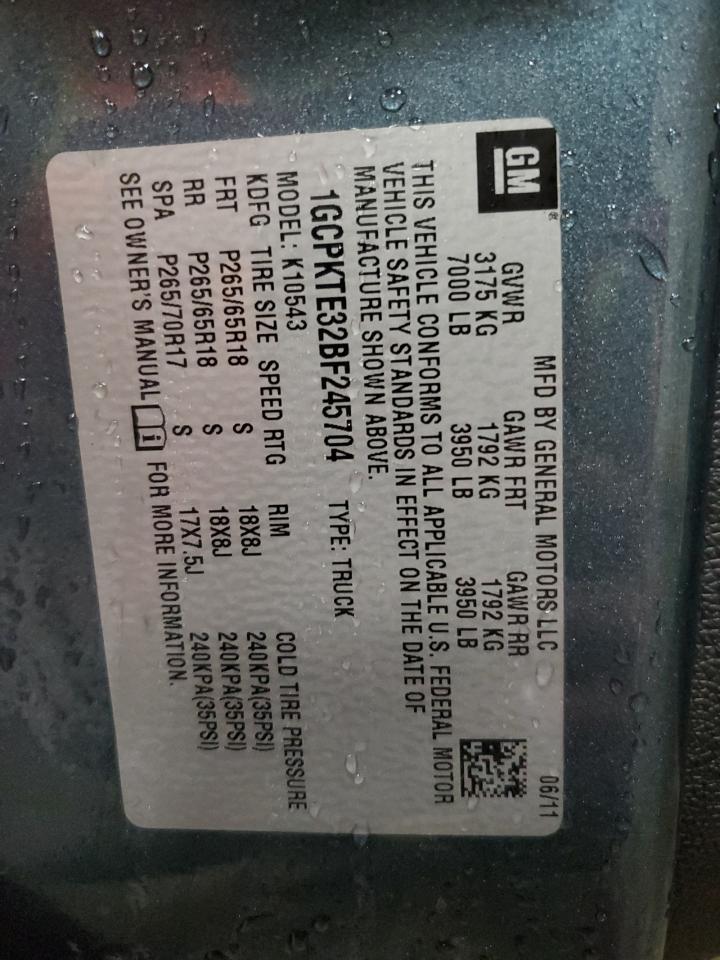 1GCPKTE32BF245704 2011 Chevrolet Silverado K1500 Ltz