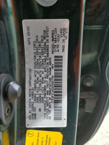 2002 Toyota Highlander Limited VIN: JTEGF21A020060794 Lot: 56345664