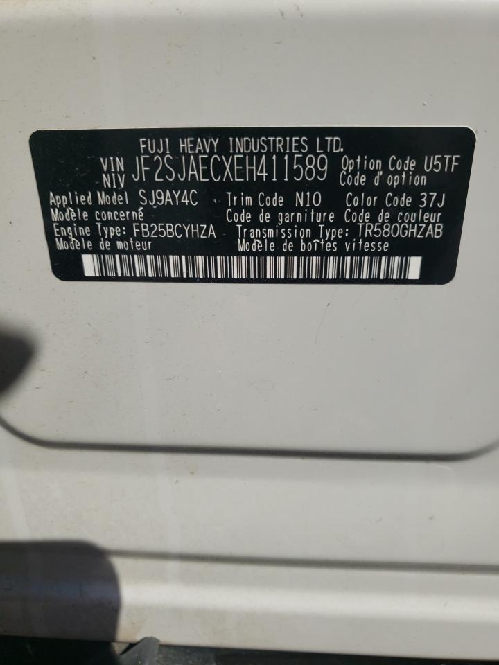 JF2SJAECXEH411589 2014 Subaru Forester 2.5I Premium