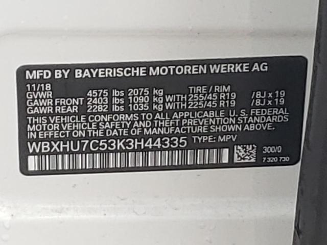 VIN WBXHU7C53K3H44335 2019 BMW X1, Sdrive28I no.12